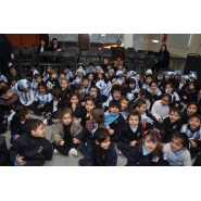 Festejos por el Día de la Bandera con los niños de Jardín
